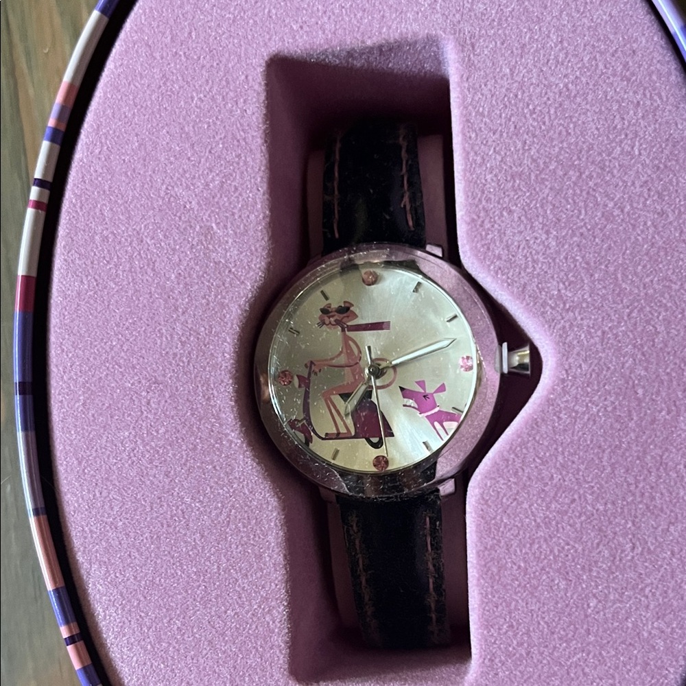 Vintage Avon Pink Panther 40th Anniversary Watch in Collectible Tin - Picture 3 of 5